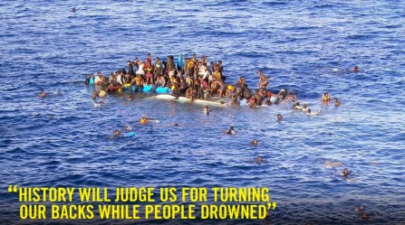 Drowning African emigrants